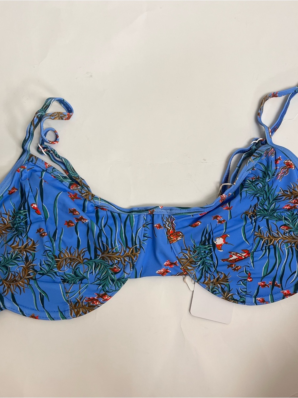 Hvn Blue Azure Bikini Top Xxl Clasp Back Closure Under The Sea Nwt Swim Women’s — image 4 of 8